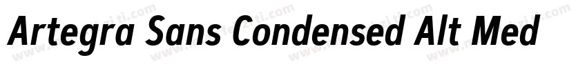 Artegra Sans Condensed Alt Medium I字体转换